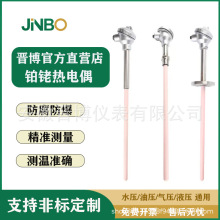 S型鉑銠熱電偶WRP-130/230耐高溫剛玉管0-1600℃溫度傳感器熱電偶