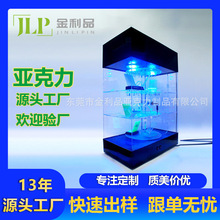 工廠設計定做led發光展示櫃手機設備數碼產品玩具手辦旋轉陳列櫃