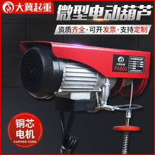廠家包郵裝修家用小型吊機鋼絲繩220v上料機提升機微型電動葫蘆