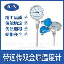 WSSP411遠傳雙金屬溫度計帶pt100輸出4-20就地顯示溫度表WTYY1021