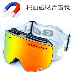滑雪鏡 磁吸雪鏡 眼鏡護目鏡 近視防霧防雪登山戶外女男 滑雪眼鏡