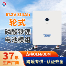 輪式51.2V314Ah儲能鋰電池 BMS家用太陽能光伏磷酸鐵鋰電池