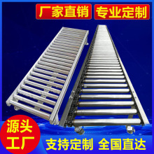 無動力滾筒輸送機滾輪傳送帶地滾線滾筒線流水線自動輸送線滾筒架