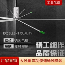 廠家工業大風扇鋁合金扇葉德國電機大風量自然風系統 工業大吊扇