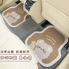 汽車腳墊絲圈可愛卡通車載防臟防滑腳踏墊創意裝飾車載通用腳墊