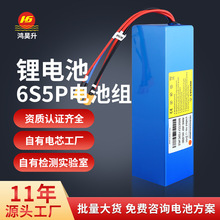 6S5P電池組 18650鋰電池組 24V冰箱除味器儲能電池16Ah鋰電池