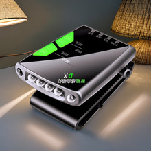 揮手感應LED夜釣頭燈夾帽燈頭戴兩用設計可充電帶電量顯示