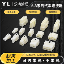 6.3接插件廠家DJ7022-6.3-11/21摩托電瓶車2孔連接器線束插片插簧