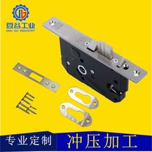 不銹鋼防盜碰珠鎖體簡約鎖具配件鎖體移門鎖鎖具五金組裝件沖壓件