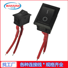 蹺板開關電源線 船型開關母頭線 兩腳兩檔船型開關翹板開關公母線