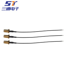 射頻同軸連接線電纜RPSMA-KY-1.13SMA反接母頭1.13線剝線沾錫廠家
