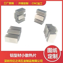 背膠粘貼型小散熱器 鋁型材礦機芯片電鍍貼片小散熱片22*129*12