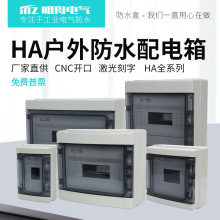 明舟高端HA回路箱配電防水盒室內開關盒戶外防雨防塵防漏電空開盒