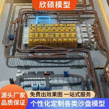 工藝流程沙盤模型DIY廠區沙盤機械設備模型城市規划建築電子沙盤