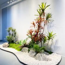 仿真綠植盆栽植物造景室內盆景餐廳場景裝飾櫥窗樓梯景觀組合