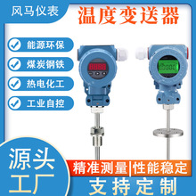 溫度變送器4-20mA數顯插入式熱電阻PT100傳感器