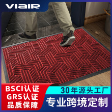 北歐簡約橡膠入戶門地墊地毯進門門口腳墊滌綸刮沙除塵防滑門墊子