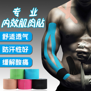 專業新款彈性運動綳帶肌內效貼肌貼膠帶防布肌肉拉傷損傷籃球足球