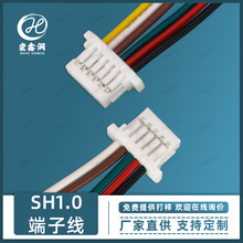 SH1.0端子線 1.0小間距家用電器內部連接線 6P端子線 SH雙頭並線