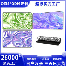 跨境超大鼠標墊桌墊抽象流體波紋亞馬遜熱銷大號批發藝術mousepad