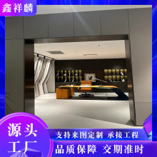 定制304不銹鋼埡口門套 拉絲抗指紋色板酒店電梯陽台工程裝飾包板