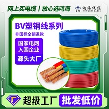 國標BV1.5 2.5 4 6平方單芯銅芯電線阻燃防水電源線電纜線批發