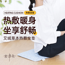炭草花電加熱艾草智能辦公室家用發熱草本艾草艾灸理療熱敷坐墊
