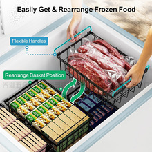 冰箱內部分層籃冷櫃提手籃筐子置物架食品網籃分隔子籃冰櫃置物筐