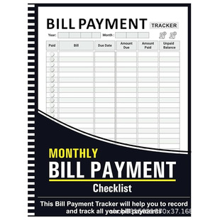 羳ƷBill Tracker Notebook Monthly Bill PaymentAӋ