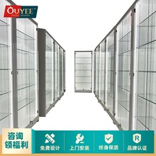 展示櫃展台立櫃玻璃透明商用陳列櫃多層可移動亞克力設計木質展示