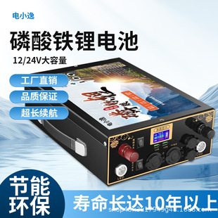 磷酸鐵鋰電池12v24v大容量房車貨車專用大功率充電全新磷酸鐵鋰