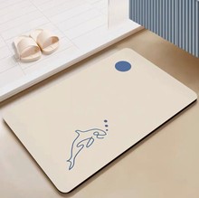 硅藻泥地墊吸水耐臟 簡約浴室墊 家用耐磨損防滑易打理地墊地毯