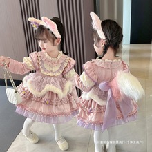 女童洛麗塔公主裙春夏裝新款兒童玲娜貝兒裙子生日禮服連衣裙