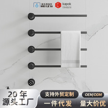 智能暗裝電熱毛巾架 衛生間家用加熱恆溫烘干架浴巾架浴室置物架