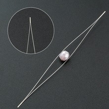 跨境熱銷不銹鋼可折疊大眼針開口針75mm 125mm珠寶制作工具飾品針