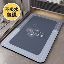 硅藻泥浴室吸水地墊衛生間輕奢防滑墊速干入戶門腳墊廁所門口地毯