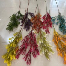 新款千層金仿真綠植家居客廳擺件假花森系黃金柳婚慶婚禮布置花材