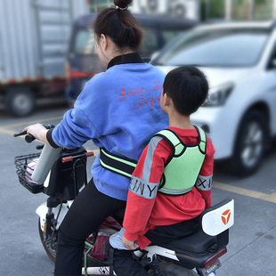 電動車安全帶輔助兒童綁帶汽車電瓶車保險帶騎行方便兒童騎車