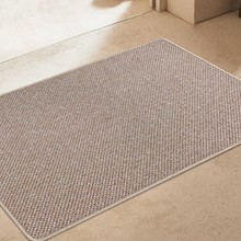 仿亞麻編織地墊玄關門墊防滑腳墊