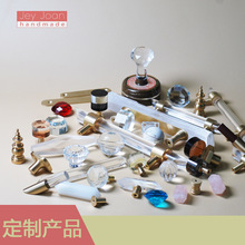 專業加工黃銅水晶玻璃拉手個性櫃門把手 櫃門拉手