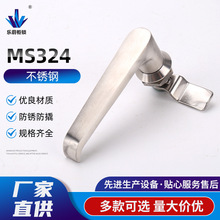 mS324 不銹鋼把手鎖 不銹鋼門鎖 電箱機櫃門鎖把手鎖執手鎖