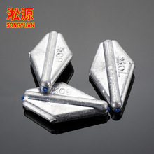 淞源漁具 扁飛機鉛墜 大克重通心塑芯漁墜 淡水海釣刻度鉛 路亞鉛