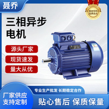 上海聶喬三相異步電動機380V全銅電機0.55-7.5KW電機6極卧式電機