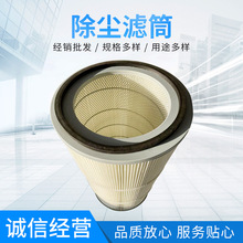 供應除塵過濾筒覆膜防靜電聚酯纖維電廠除塵濾芯噴粉設備除塵濾筒