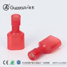 廠家直供MDFN端子1.25-250D銅鼻子套尼龍緣護套公插冷壓端子