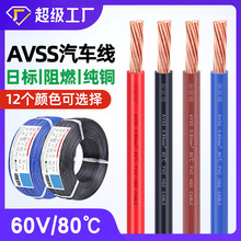 一件代發日標電線0.22 0.85 1.25 4 6 8 10 12平方純銅AVSS汽車線