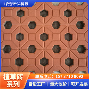 空心水泥透水磚新型井字植草磚八字形戶外路面草坪混凝土嵌草磚廠