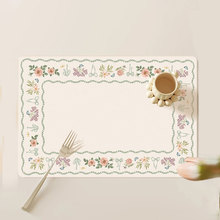 法式高級感皮革餐墊防燙隔熱墊防水防油餐墊環保餐墊