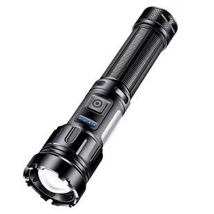 跨境Type-C充電P50強光手電筒COB 戶外變焦遠射帶磁鐵LED手電筒