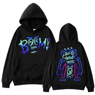 Hot Anime Arcane Jinx Graffiti Hoodie Harajuku Hip Hop Pullo